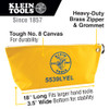 Klein Canvas Bag with Zipper, Large Yellow