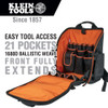 Klein Tradesman Pro™ Tool Station Tool Bag Backpack, 21 Pockets, 17.25-Inch