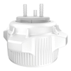 83mm Carboy Cap, Open Top with Adapter, Two 1/4" Molded-in Hose Barbs and Vent - 12859