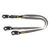 SAFEWAZE Arc Flash 6' Energy Absorbing Lanyard: Aramid, Dual Leg, Dielectric Snap Hooks