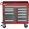 PROTO 45In Wrkstn 10 Drw Red/Gray