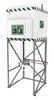 317 Gallon, Hughes Emergency Tank Shower with Eye/Face Wash, Galvanized Steel Frame, 110V GP - QS1200