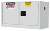17 Gallon, 1 Shelf, 2 Doors, Manual Close, Flammable Safety Cabinet, Sure-Grip® EX Piggyback, White - 891705