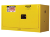 17 Gallon, 1 Shelf, 2 Doors, Manual Close, Flammable Safety Cabinet, Sure-Grip® EX Piggyback, Yellow - 891700
