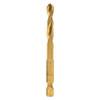 DEWALT Impact Ready Titanium Nitride Coated Drill Bit, 1/4"
