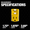 Southwire 1 Outlet Right Angle GFCI Adapter - Plug in 6/BX