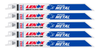 LENOX Tools Metal Cutting Reciprocating Saw Blade with Power Blast Technology, Bi-Metal, 8-Inch, 18 TPi, 5/Pk