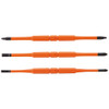 Klein Screwdriver Blades, Insulated Double-End, 3-Pack