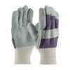 PIP® 86-4144  Leather Palm Gloves, Size L, Blue