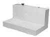 JOBOX 103 Gallon White L-Shaped Steel Liquid Transfer Tank for Trucks