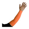 Kut Gard® 10-KANOCL  Cut Resistant Sleeve, Size 20", Neon Orange, ANSI A5