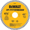 DEWALT Diamond Blade, Dry Or Wet Cutting, Continuous Rim, 7/8-Inch Arbor, 4-1/2-Inch