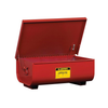 11 Gallon Rinse Tank, Benchtop, Lift-And-Latch Cover With Fusible Link, Drain Plug, Steel, Red - 27311