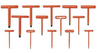 CEMENTEX 14Pc T-Handle Hex Wrench Set