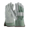 PIP® 84-6532  Leather Palm Gloves, Size L, Green