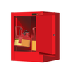 4 Gallon, 1 Shelf, 1 Door, Self Close, Flammable Cabinet, Sure-Grip® EX Countertop, Red - 890421