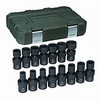 15 Pc. 1/2" Drive 6 Point Metric Universal Impact Socket Set