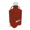40 Liter HDPE Carboy With Spigot, 120mm Cap, Amber - 12927