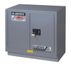 23 Gallon, 1 Shelf, 2 Doors, Manual Close, Flammable Cabinet, Sure-Grip® EX Under Fume Hood, Silver - 883604