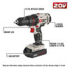 PORTER CABLE 20V MAX 1/2IN LITHIUM ION DRILL PROMO