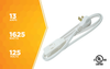 Woods CUBE TAP, 16/2 13' WHITE SLIMLINE 12/BX