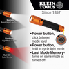Rechargeable 2-Color LED Flashlight with Holster