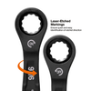 90-Tooth Ratcheting Combo Wrench Set, SAE, 8-Piece