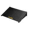 4 Drum Square Spill Pallet Ramp, EcoPolyBlend™, Recycled Polyethylene, Black - 28688