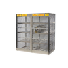 16 Horizontal 20 to 33 Lb. LPG Cylinder Capacity, Gas Cylinder Cabinet Locker, Aluminum - 23005