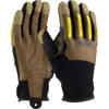 PIP® 120-4200  Leather Palm Gloves, Size S, Brown, ANSI A1