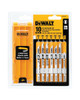 DEWALT 10-Piece Jig Saw Blade Set With Case (U Shank)