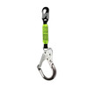 SAFEWAZE 20" Positioning Web Lanyard: Alu Snap Hook, Alu Rebar Hook