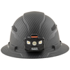Hard Hat, Premium KARBN™ Pattern, Vented Full Brim, Class C, Lamp