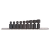 Proto® 1/4" Drive 9 Piece Metric Universal Impact Socket Set - 12 Point 1/ea