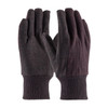 PIP® 95-809PD Regular Weight Fabric Work Gloves, Size MENS, Brown
