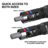 KNECT™ Quad-12 Deep-Well Heavy-Duty Impact Flip Sockets, SAE, 6-Piece