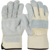 PIP® 500DP-AA  Leather Palm Gloves, Size L, Natural