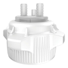 83mm Carboy Cap, Open Top with Adapter, Two 1/2" Molded-in Hose Barbs and Vent - 12860