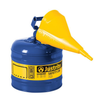 2 Gallon Steel Safety Can for Kerosene, Type I, Funnel, Flame Arrester, Blue - 7120310