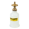 4 Ounce Plastic Dispensing Can, Brass Dispenser Valves, Translucent, White - 14002
