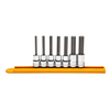 SET MID LNG HEX BIT SKT 3/8DR 7PC METRIC