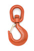 ALLOY SWIVEL HOIST HOOK,W/LATCH,PL,#2,1T