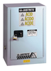 15 Gallon, 1 Shelf, 1 Door, Self Close, Right Hinge, Corrosives/Acids Safety Cabinet, ChemCor® Under Fume Hood, Silver - 8825242