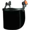 Face Shield, Full Brim Hard Hat, Gray Tint