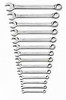 14-Pc. Full Polish Combination Non-Ratcheting Wrench Set Metric