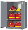 90 Gallon, 2 Shelves, 2 Doors, Manual Close, Flammable Cabinet, Sure-Grip® EX, Gray - 899003