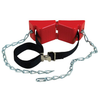 HDPE Gas Cylinder Support Bracket With Chain, One 12" Cylinder Capacity, Wall Mount - 35256