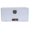JOBOX 60" Long White Steel Underbed Truck Box with Rain Gutter - 18" x 18"