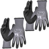 Knit Dipped Gloves, Cut Level A4, Touchscreen, X-Large, 2-Pair