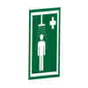 Universal Safety Shower Sign for Wall Mounting - S-BRAC-SIGN-WAL